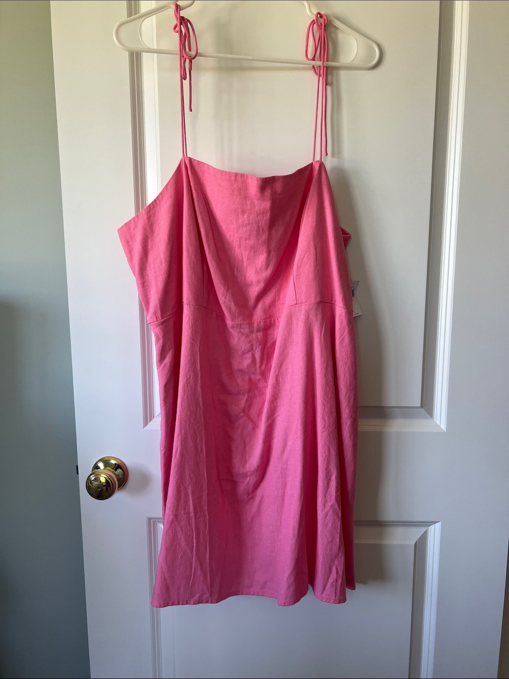 Old Navy Pink Tie-Shoulder Slip Dress